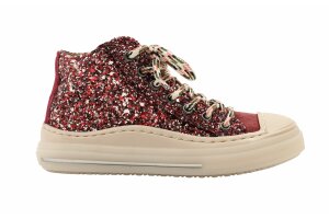 Romagnoli basketter, glitter bordeaux (maat 25-35)
