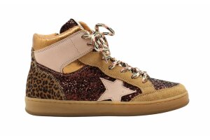 Romagnoli basketter, bordeaux glitter (maat 31-40)