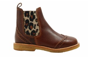 Angulus laarsje, cognac/leopard (maat 24-32)