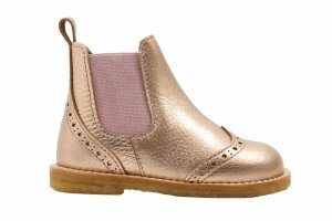 Angulus chelsea laarsje, rosé metallic (maat 21-25)