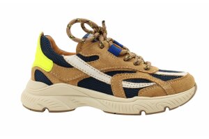 Romagnoli runners, navy / camel (maat 26-40)