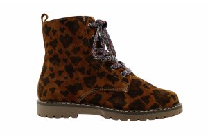Romagnoli veterlaars, leopard glitter (maat 27-35)
