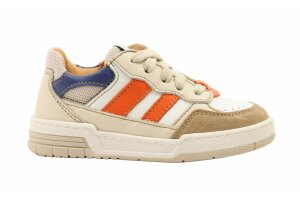 Ocra sneakers, wit/oranje (maat 25-36)