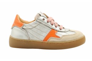Ocra sneakers, zilver/oranje (maat 24-37)