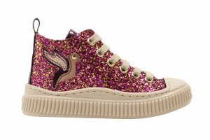 Bana & Co basketter, glitter pink (maat 24-35)