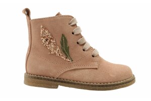 Bana & co veterlaarsje, veer roze (maat 22-26)
