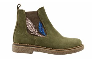 Bana & co laarsje, veer kakigroen (maat 24-35)