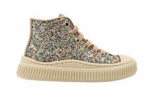 Beberlis basketters, multi glitter (maat 25-36)