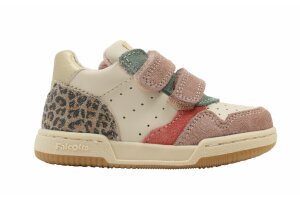 Falcotto baskettertje, offwhite/leo multi (maat 19-26)