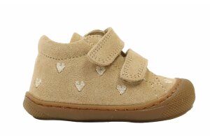 Naturino velcroschoentjes, hartjes sand (maat 18-23)