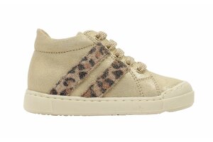 Falcotto baskettertjes, goud leopard (maat 21-29)