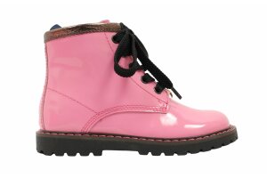 Romagnoli veterlaarsje, lak pink (maat 22-29)