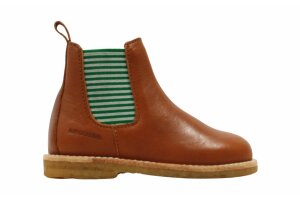 Angulus chelsea laarsje, cognac streepjes (maat 21-25)