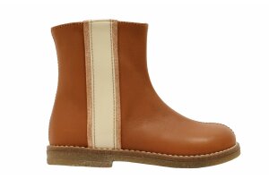 Ocra laarsje, cognac/crème (maat 24-35)