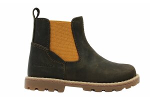 Poldino kort laarsje, kaki (maat 22-27)
