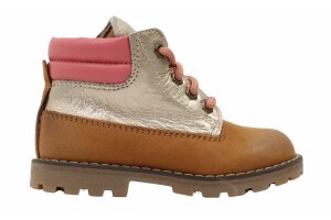 Dianetti  bottines, cognac/goud (maat 22-35)