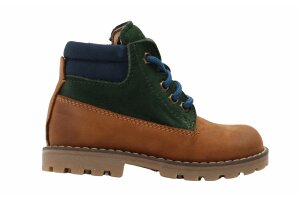 Dianetti  bottines, cognac/groen (maat 22-35)