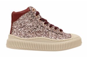 Nörvik basketter, roze glitter (maat 24-35)