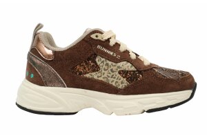 Bunnies runners, bruin glitter (maat 24-35)