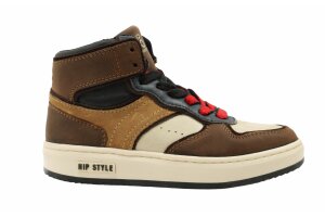 Hip basketters, bruin multi (maat 27-41)