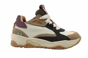 Bunnies runners, grijs/bordeaux (maat 22-30)