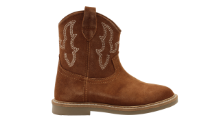Hip cowboylaarsje, cognac (maat 26-35)