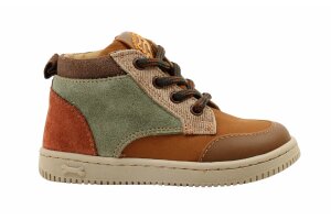 Stones and Bones veterschoentjes, cognac multicolor (maat 20-26)