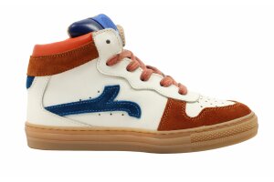 Rondinella basketters, wit/bruin (maat 27-36)