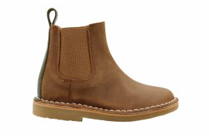 Petasil kort laarsje, bruin/kaki (maat 22-38)