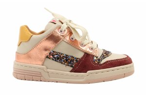 Romagnoli basketter, bordeaux/glitter (maat 21-29)
