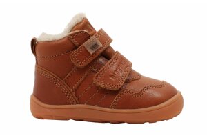 Bisgaard laarsje, BAREFOOT cognac warm (maat 21-27)