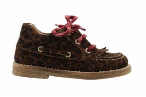 Banaline veterschoen, Leopard  (maat 22 - 26)