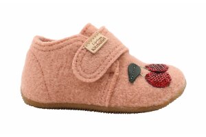 Living Kitzbühel pantoffel, kersjes roze (maat 20-30)