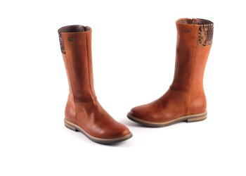 Stones and Bones hoge laars  cognac (maat 29-38)