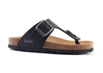 Kipling juan slipper - zwart (maat 27-40) | Hippeschoentjes
