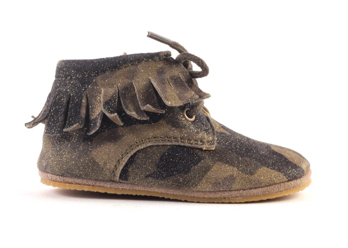 Pinocchio prestappers army glitter (maat 18-22)