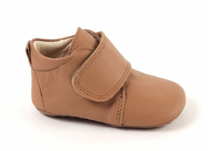 Pom Pom slofjes cognac (maat 19-27)