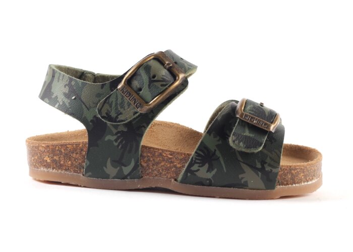 Kipling sandaal Gobi - kaki (maat 21-38) | Hippeschoentjes