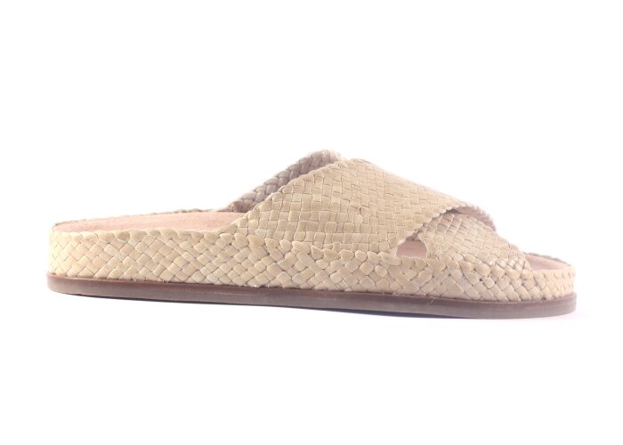 Slippers gevlochten wit | Solden zomer 21 | MAISON BEAUTÉ