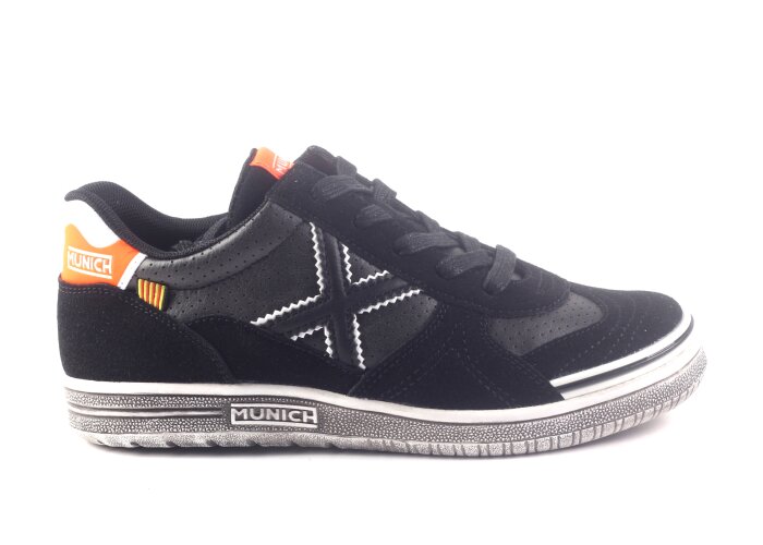 Munich sneakers veters - zwart (maat 34-39) | Hippeschoen