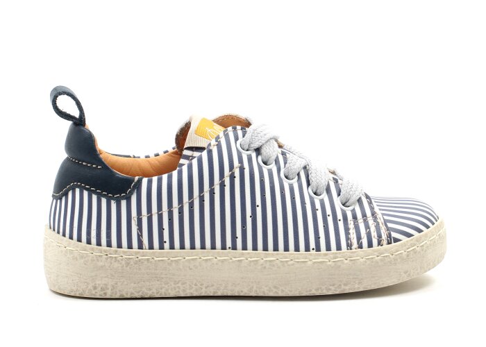 Ocra sneakers streepjes - navy (maat 24-30)