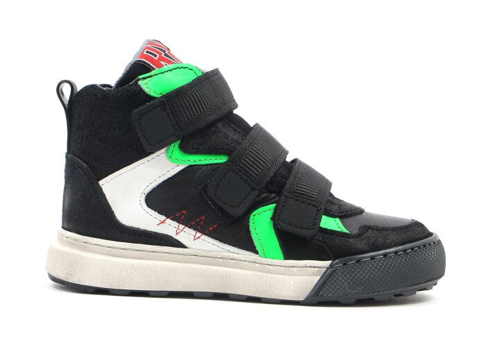 Red-Rag basketter - zwart (maat 26-35) | Hippeschoentjes