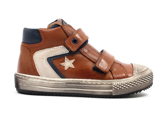 Stones and Bones basketters - cognac (maat 25-40)