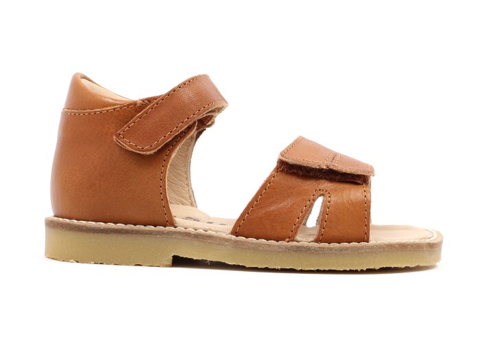 Petasil sandaal - cognac (maat 23-32) brede leest
